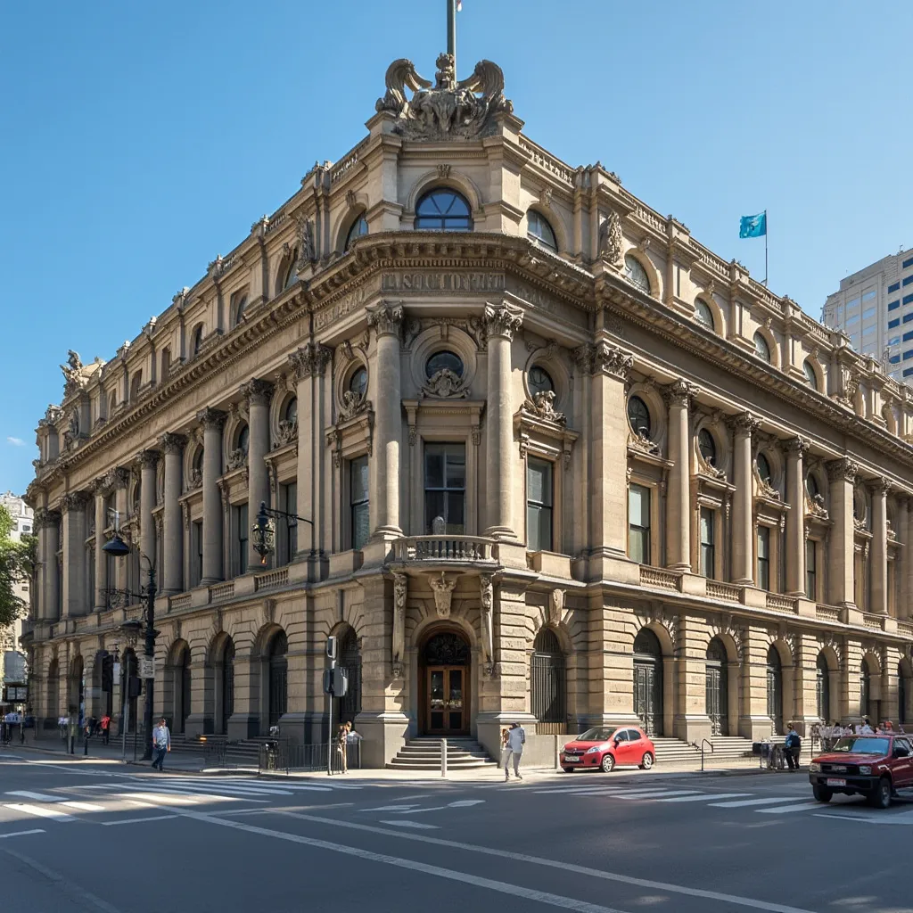 Edificio de la bolsa de valores en Buenos Aires