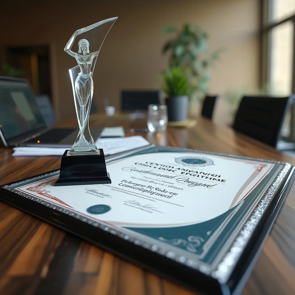 Certificado de reconocimiento profesional